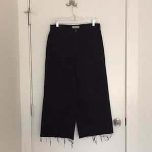 Madewell Wide Leg Cropped Jeans